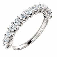 Item # SR128858075W - Eternal-Love White Gold Anniversary Band.