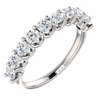 Item # SR128858100PP - Platinum Eternal-Love Anniversary Band. 1.0CT