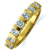 Item # ST11699E - 18K Gold Diamond Anniversary Band