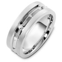 Item # T125611WE - 18K White Gold Wedding Band.