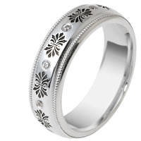 Item # V11470WE - 18K Verona Lace Wedding Ring