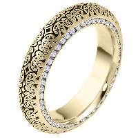Item # V11474E - Diamond Eternity Ring Verona Lace
