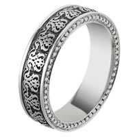 Item # V11476PP - Platinum Verona Lace Eternity Ring