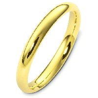 Item # VH123794AU - 24K Gold 4mm Wide Comfort Fit Plain Wedding Band