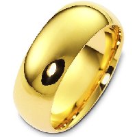 Item # XH1168310E - 18K Yellow Gold 10mm Heavy Comfort Fit Wedding Band